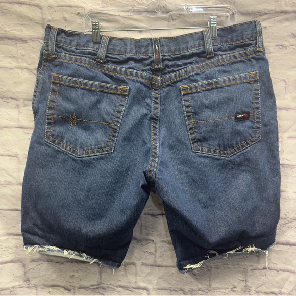 Ariat Denim Jean Shorts Cut-Offs Size 40 - Picture 2 of 3